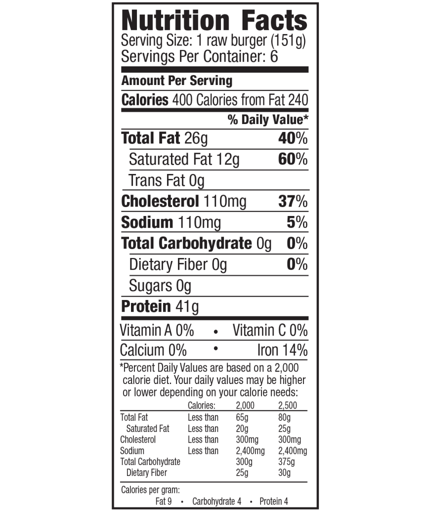 Heritage Premium Angus Burgers 100 Beef for Grilling