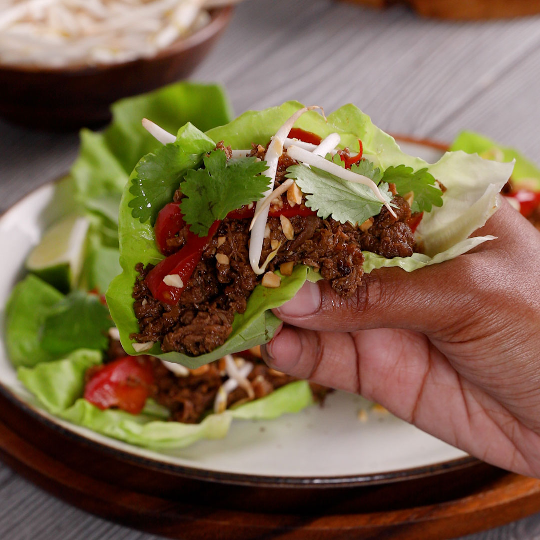 Thai-Style Beef Lettuce Cups