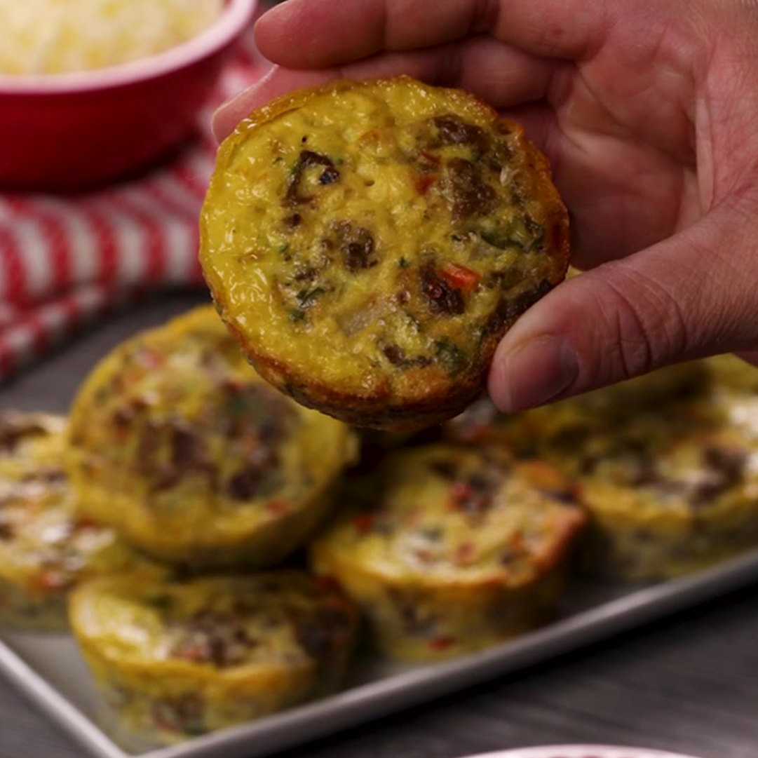 Steak Omelette Egg Cups