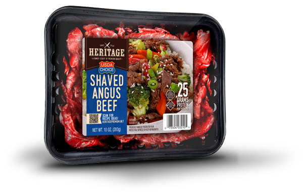 Heritage USDA Choice Shaved Angus Beef