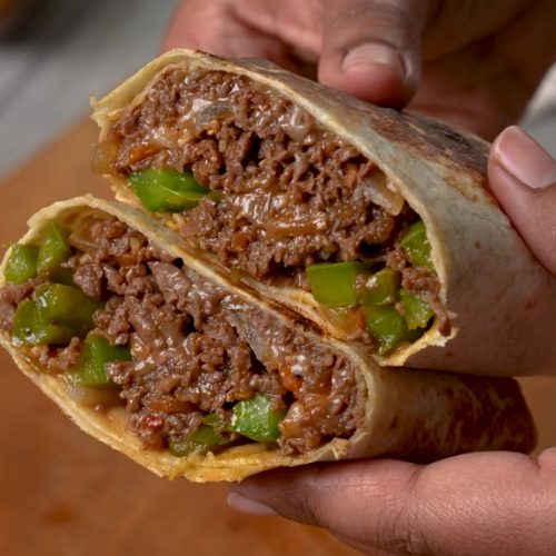 Korean-style Cheesesteak Burrito Recipe