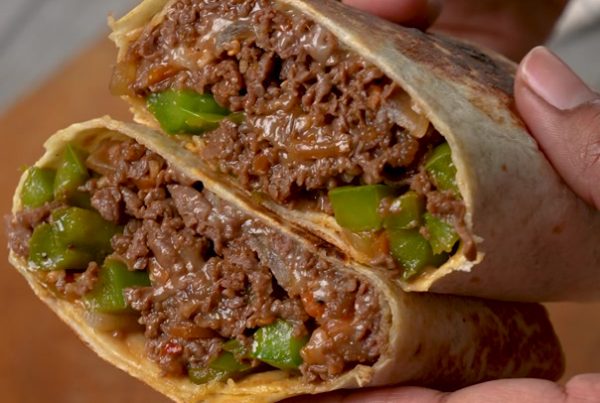 Korean-style Cheesesteak Burrito Recipe