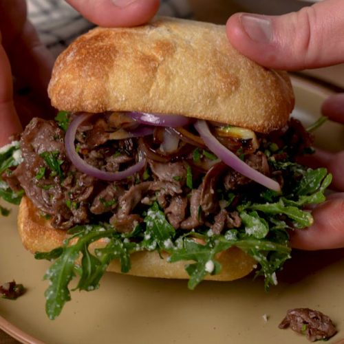 Smoky Chimichurri Steak Sandwich